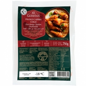 COXA DE FRANGO CAIPIRA CONG VILLA GERMANIA 750G(CX 12KG)P.FIXO