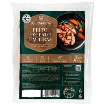 PEITO DE PATO EM TIRAS MAGRET VILLA GERMANIA 500G(CX 15KG)P.FIXO