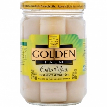 PALMITO PUPUNHA INTEIRO GOLDEN PALM 270G
