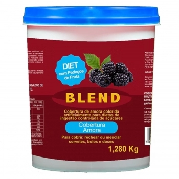 COBERTURA DE AMORA DIET BLEND 1,28KG