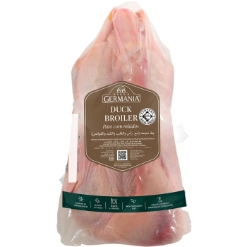 PATO INTEIRO COM CABEÇA CONGELADO VILLA GERMANIA 2,5KG (CX 15KG)P.VARIAVEL