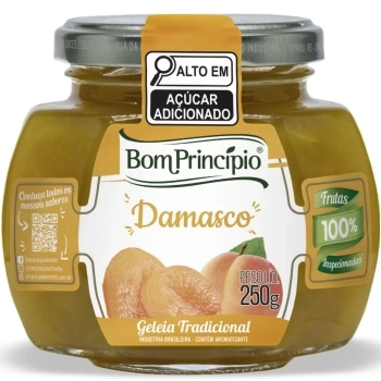 GELEIA DE DAMASCO COM PEDACOS BOM PRINCIPIO 250G