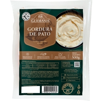 GORDURA DE PATO CONGELADA VILLA GERMANIA 500G CX 12KG(CX 12KG)P.FIXO