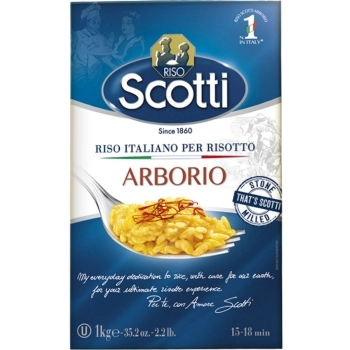 ARROZ ARBORIO SCOTTI A VACUO 1KG