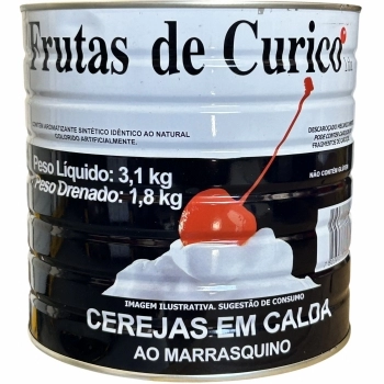 CEREJAS MARRASQUINO SEM TALO EM CALDA CURICO 3,1LIQ / 1,80DRE