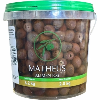 AZEITONA PRETA SEM CAROCO MATHEUS 2KG